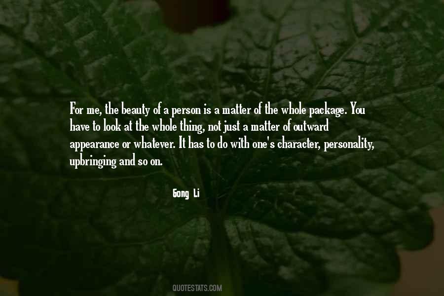 Appearance Or Personality Quotes #1521967