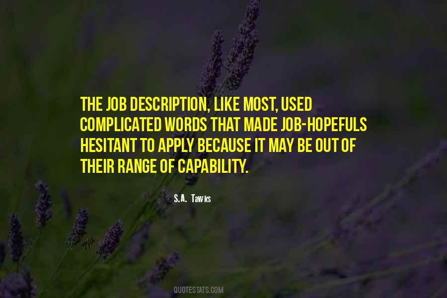 Quotes About Job Description #608160