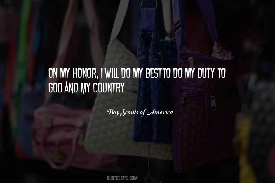 Quotes About Duty And Honor #1605754