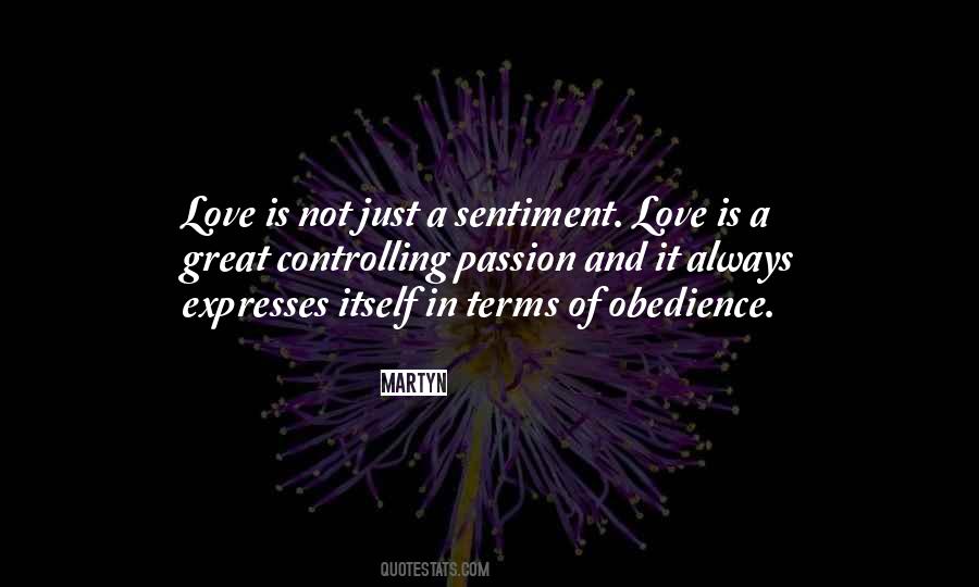 Quotes About Love And Obedience #611858
