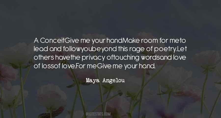 Your Hand Quotes #1246290