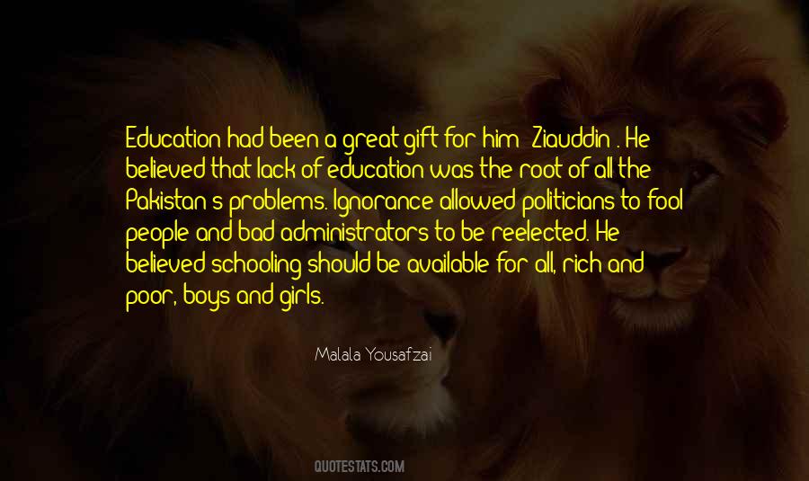 Quotes About Poor Education #642617