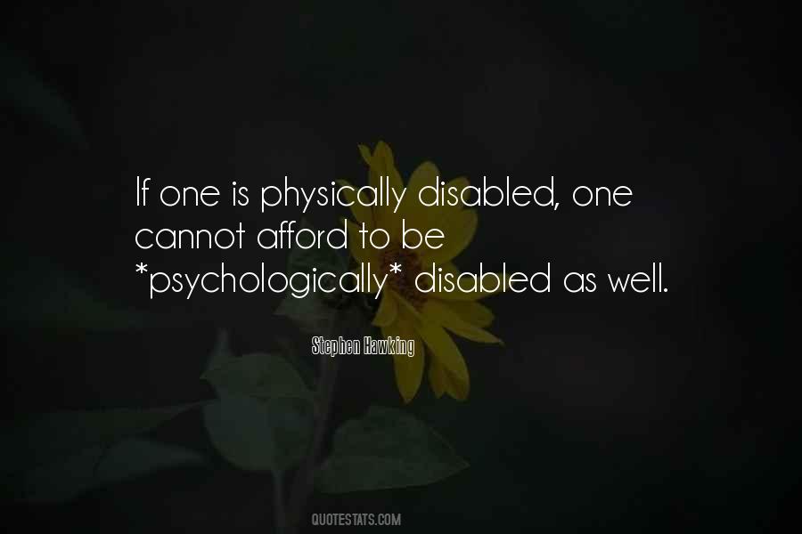 Quotes About Physically Disabled #739865