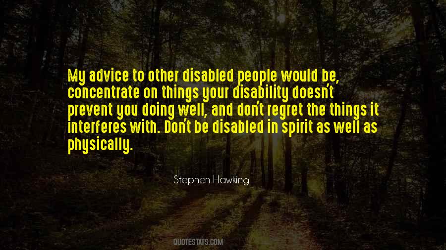 Quotes About Physically Disabled #829360
