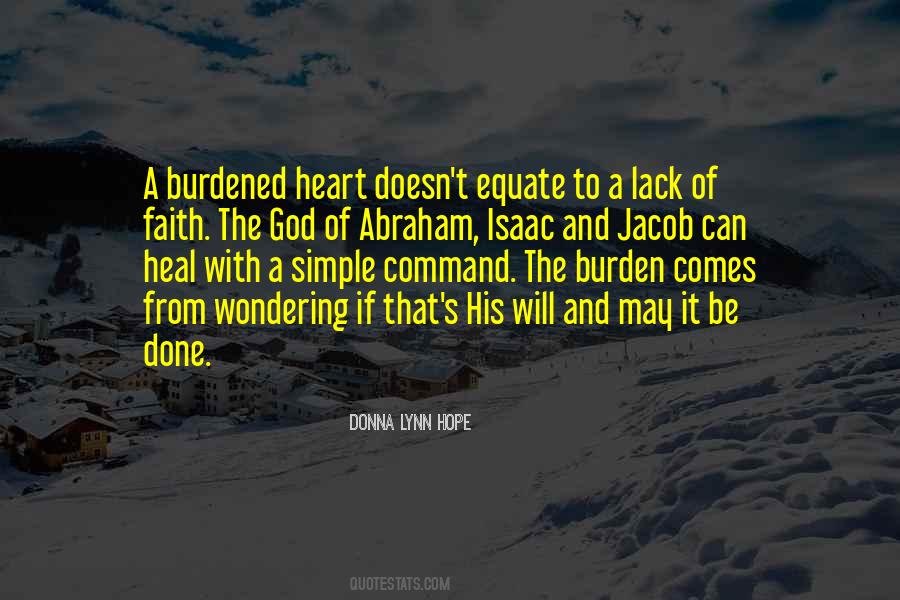 Quotes About A Burdened Heart #1402979