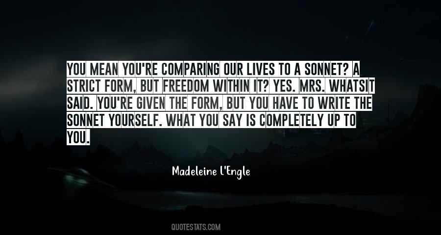 Quotes About Comparing Yourself To Others #25112