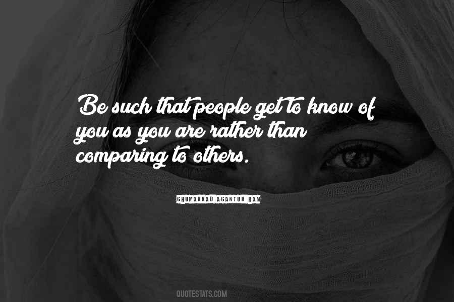 Quotes About Comparing Yourself To Others #254224