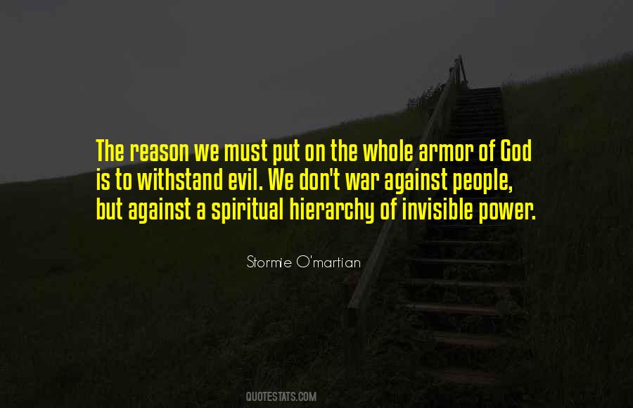 Quotes About The Whole Armor Of God #773587 Quotes About The Whole Armor Of God #773587
