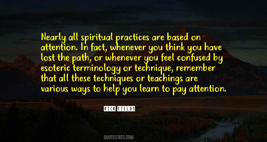 Teaching Technique Quotes #789642