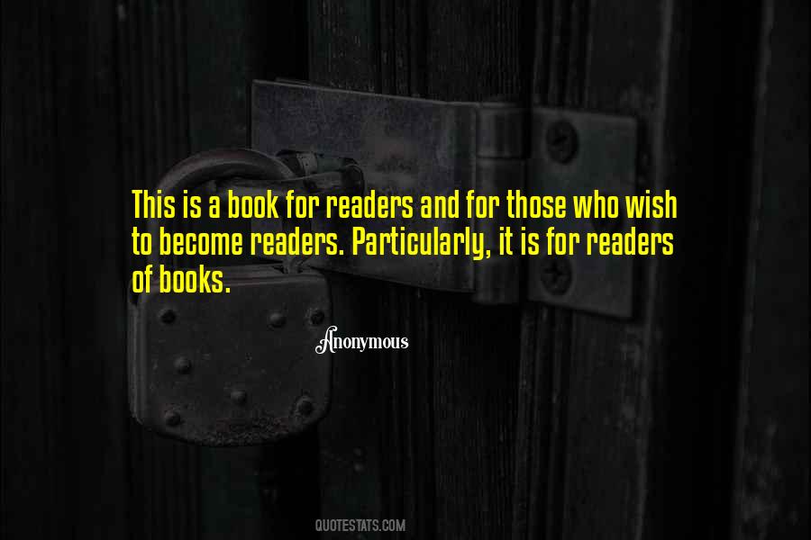 Quotes About Readers Of Books #1765963