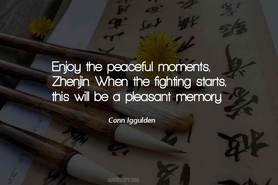 Quotes About Peaceful Moments #274712