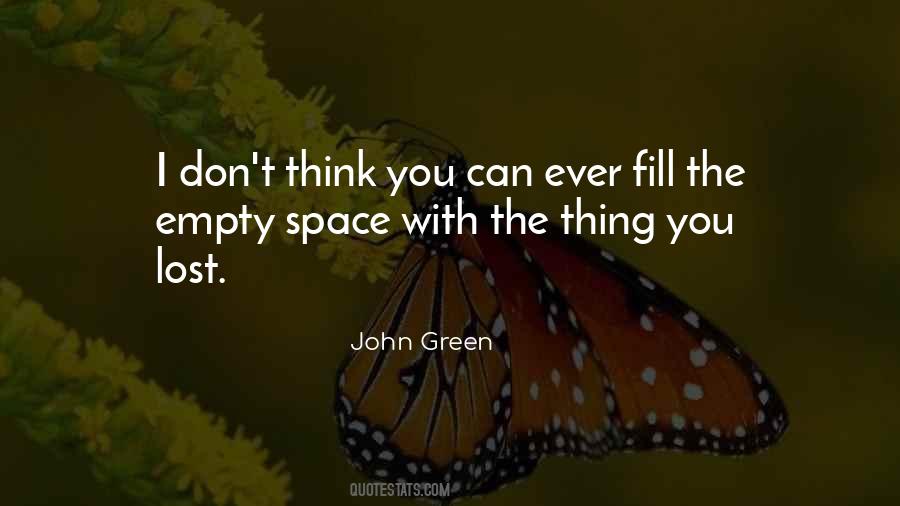 Quotes About Empty Space #356932