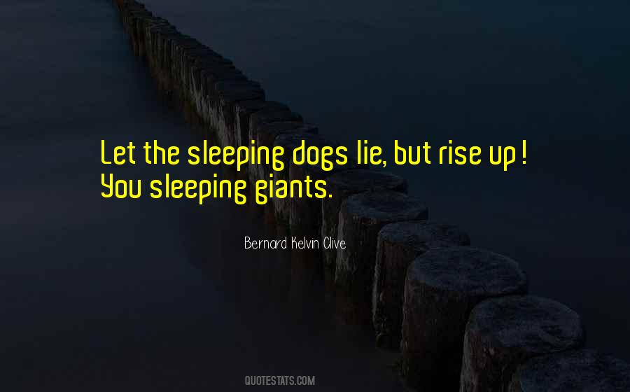 Quotes About Sleeping Dogs Lie #73892