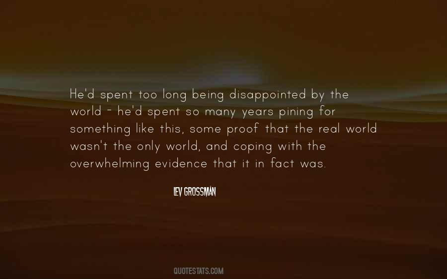 Being Disappointed Quotes #1260295