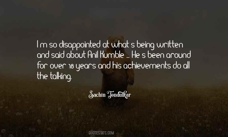 Being Disappointed Quotes #743519