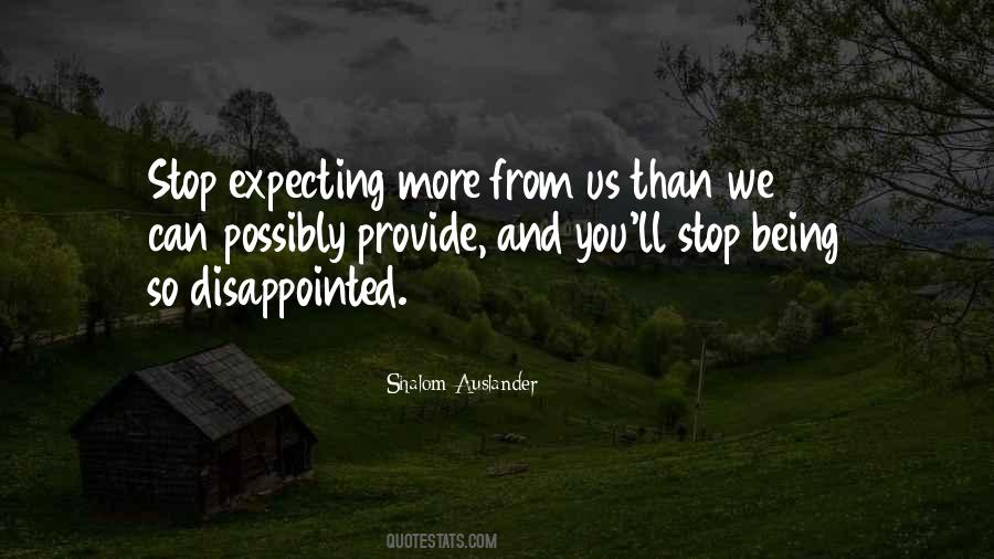 Being Disappointed Quotes #86691