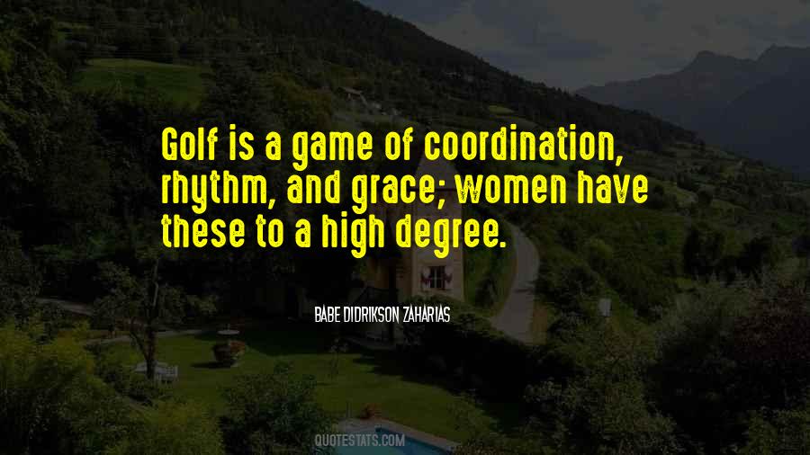 Quotes About Coordination #1306638