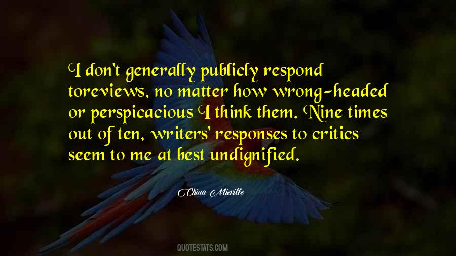 Quotes About Writers And Critics #502375