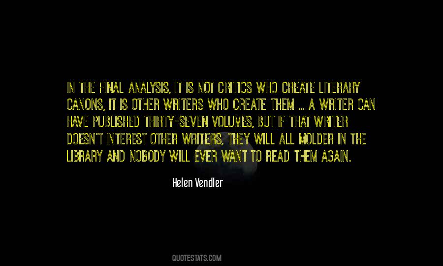 Quotes About Writers And Critics #968865