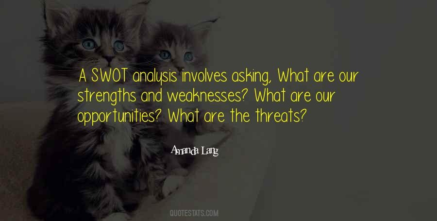 Quotes About Swot Analysis #258442