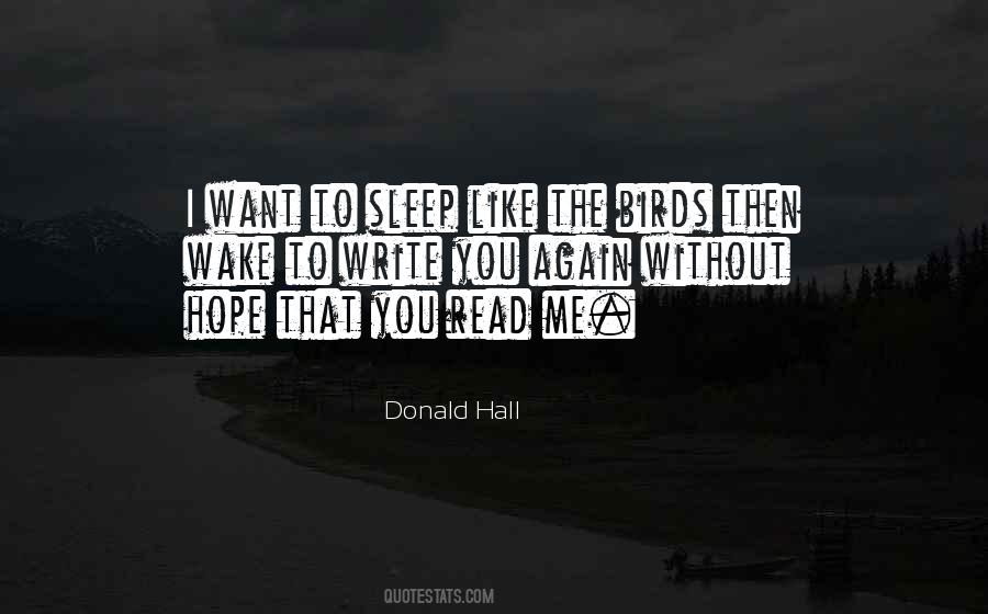 Quotes About Want To Sleep #1563511