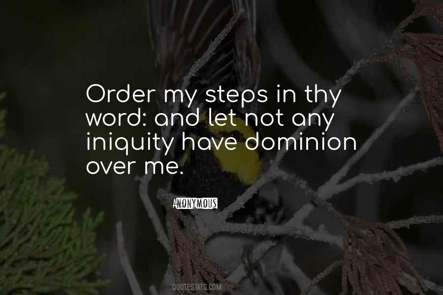 Quotes About Order My Steps #1839466