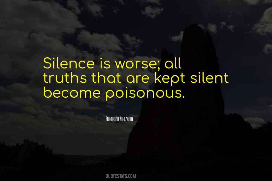 Become Silent Quotes #246782