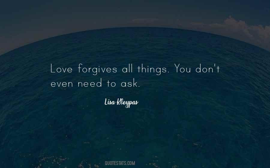 Love Forgives Quotes #139522