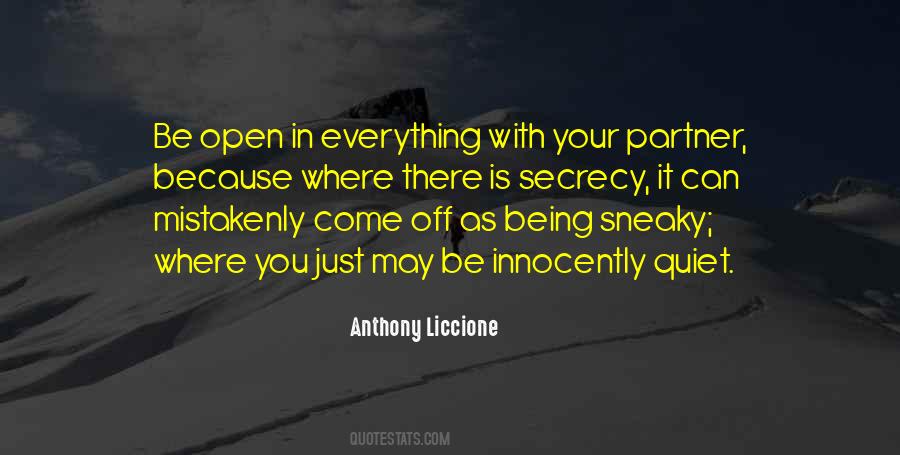 Quotes About Being Sneaky In A Relationship #1877138