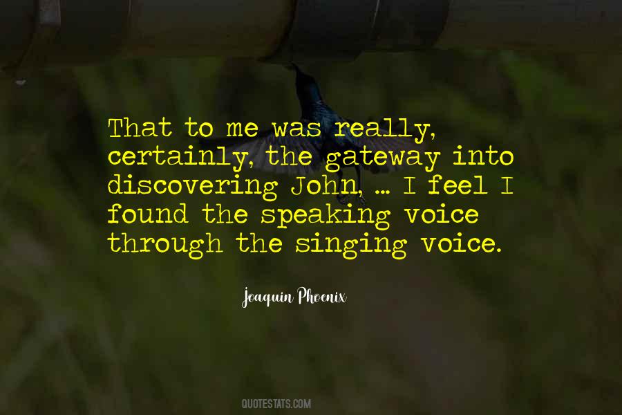 Quotes About Singing Voice #1320820