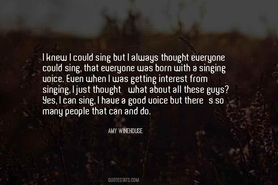 Quotes About Singing Voice #1818195