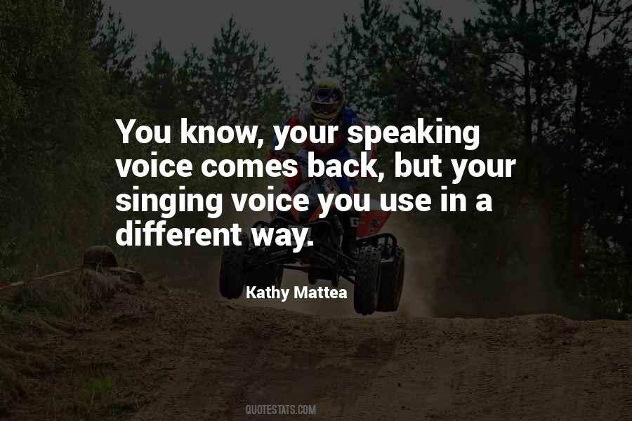 Quotes About Singing Voice #273499