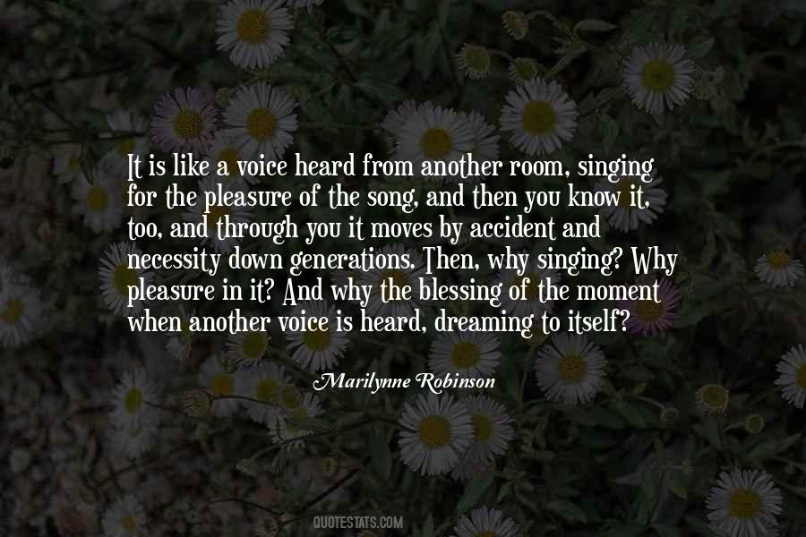 Quotes About Singing Voice #320931