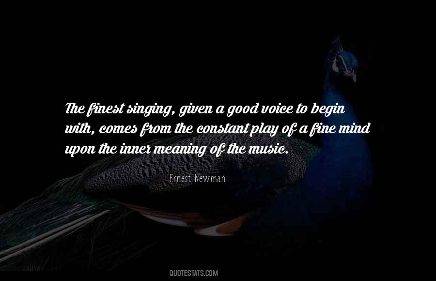 Quotes About Singing Voice #377505