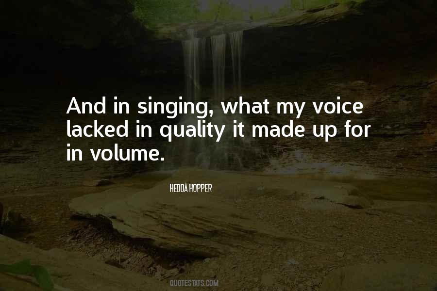 Quotes About Singing Voice #51151
