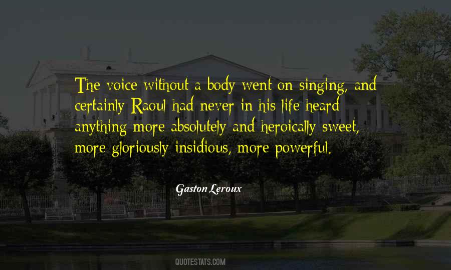 Quotes About Singing Voice #61498