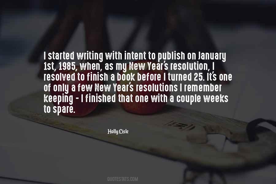 Quotes About New Year Resolutions #430143