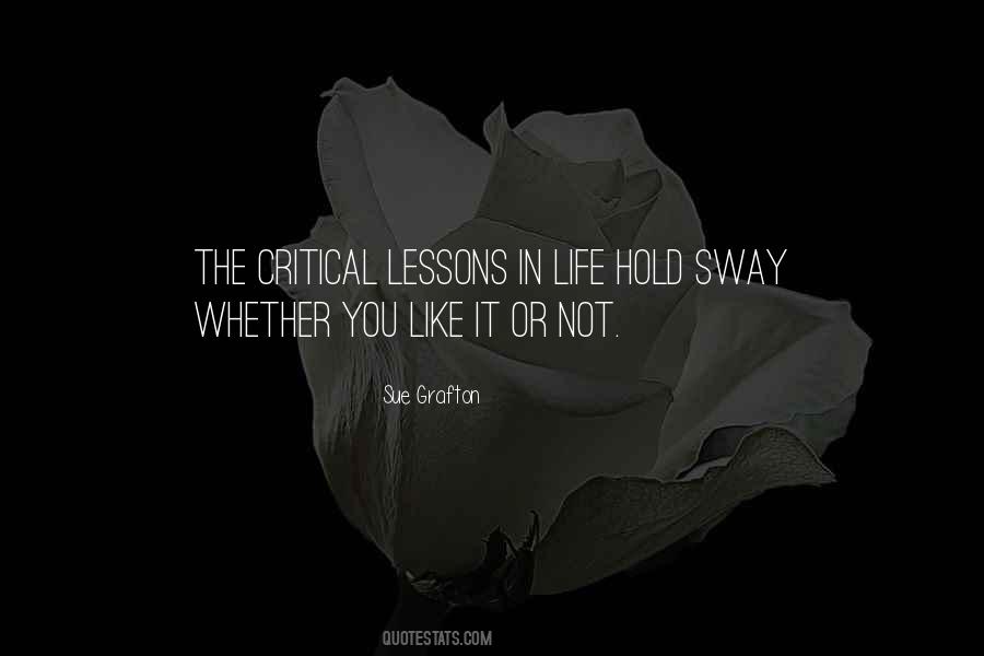 Quotes About Lessons In Life #21147