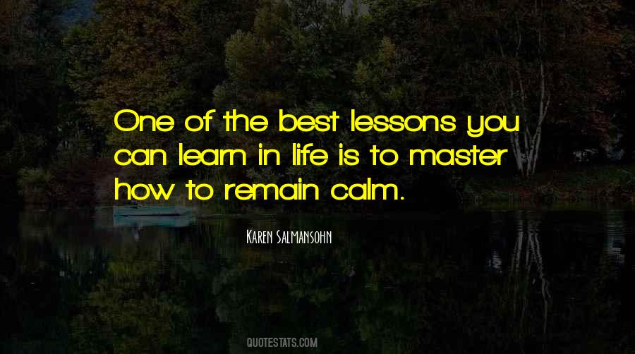 Quotes About Lessons In Life #65492