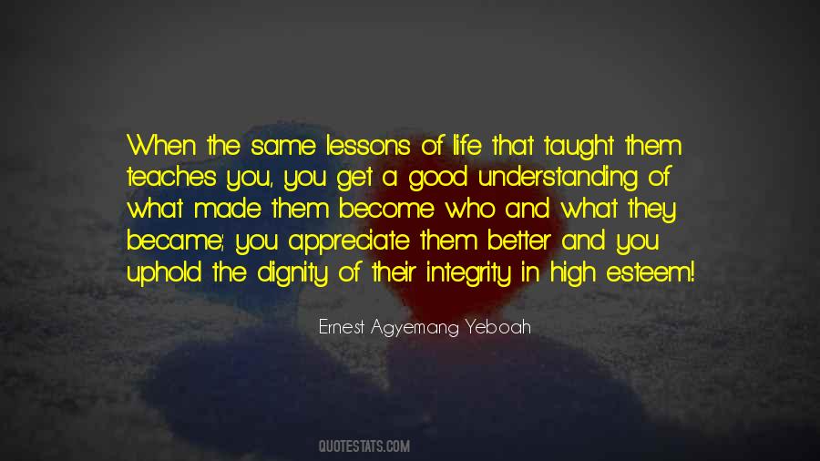 Quotes About Lessons In Life #97304