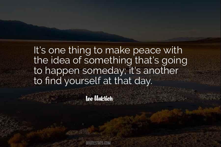 Quotes About Peace With Yourself #119365