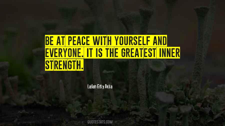 Quotes About Peace With Yourself #537458
