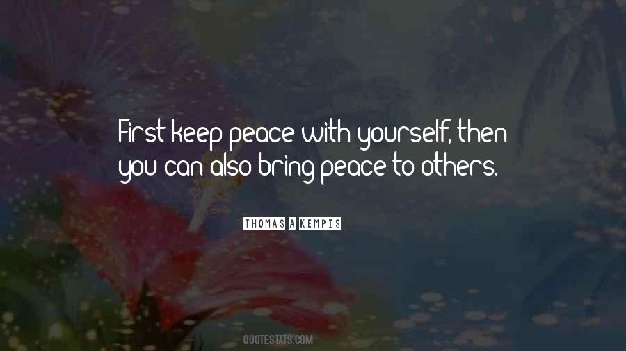 Quotes About Peace With Yourself #966513