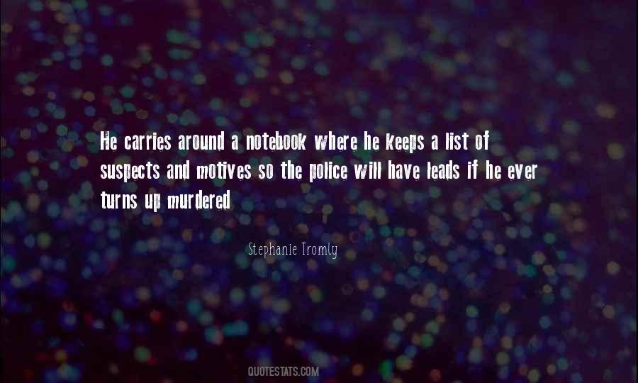 Quotes About Suspects #1506678