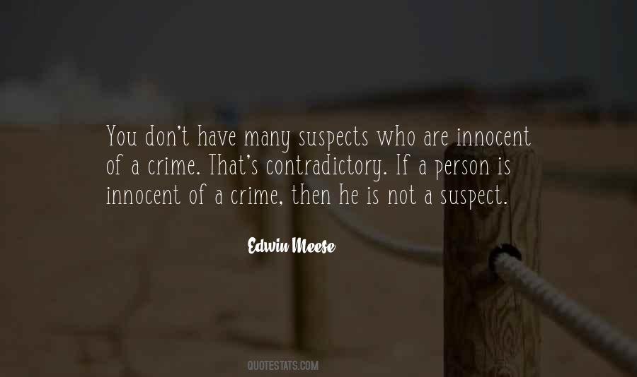 Quotes About Suspects #260314