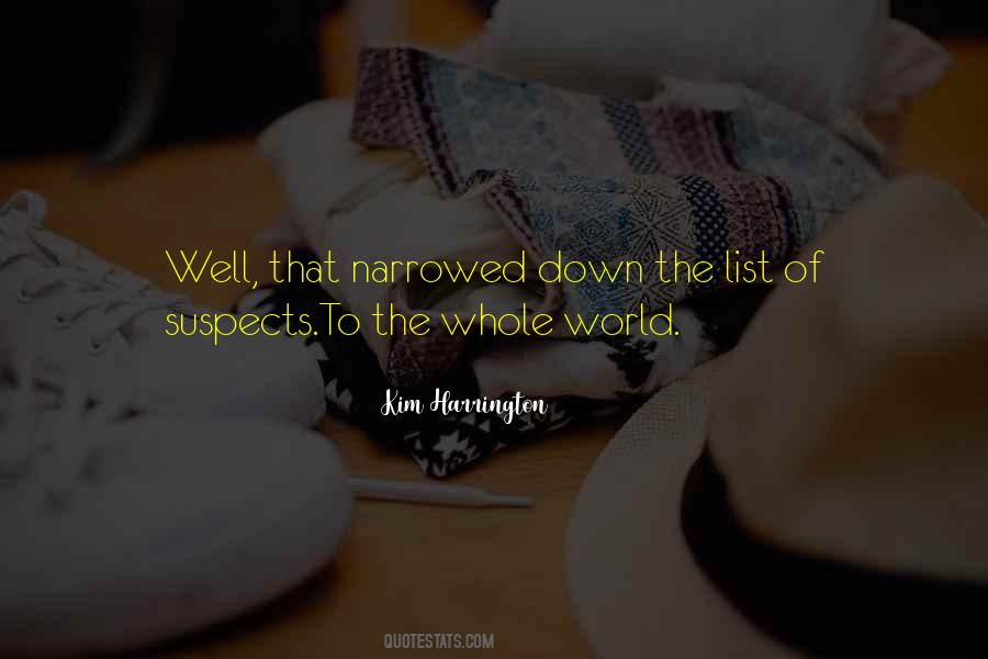 Quotes About Suspects #444617