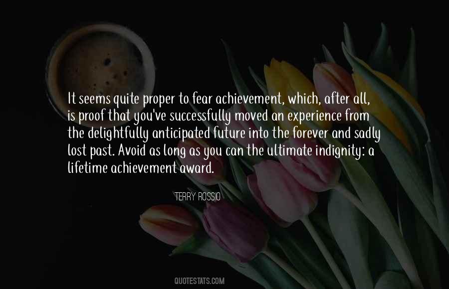 Quotes About Lifetime Achievement #527017