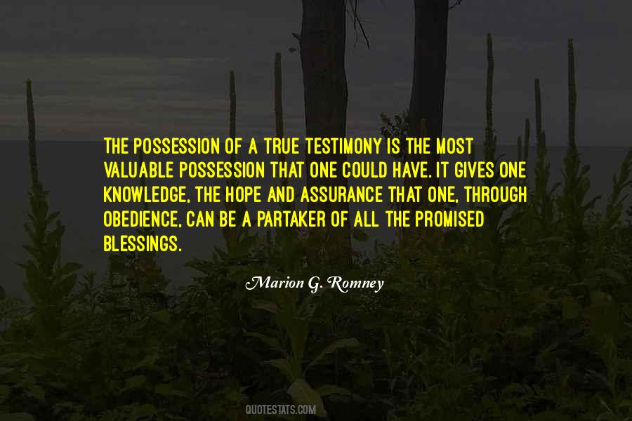 Quotes About A Testimony #204556