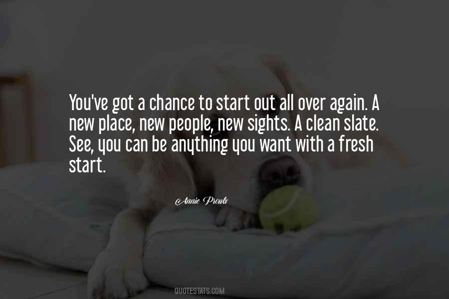 Quotes About A Fresh Start #1157248