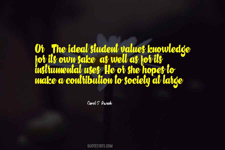 Quotes About The Ideal Student #838926